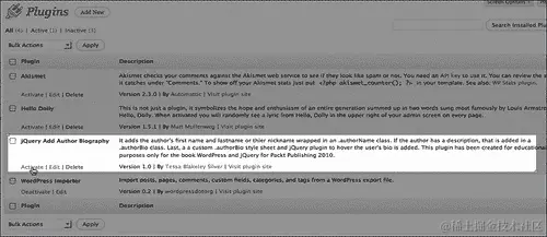 在 WordPress 中激活我们的插件