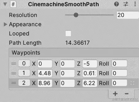 图 12.31 - 添加路径控制点