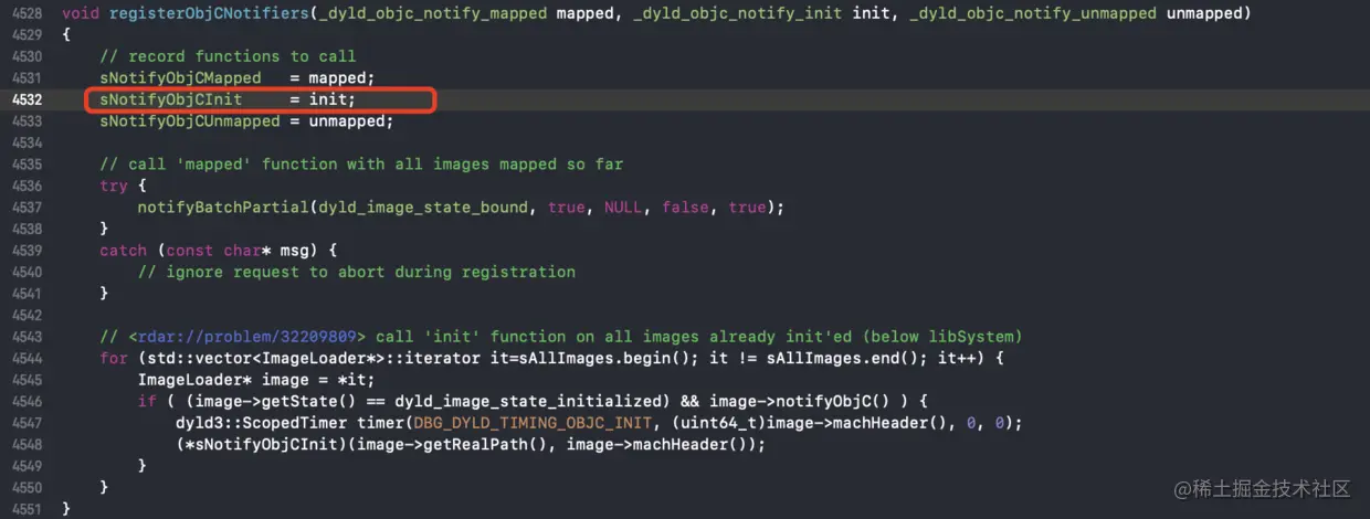 sNotifyObjCInit初始化