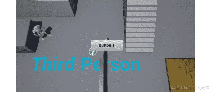 图 8.24：在玩家耗尽生命值后将我们的 BP_RestartWidget 添加到屏幕上耗尽生命值