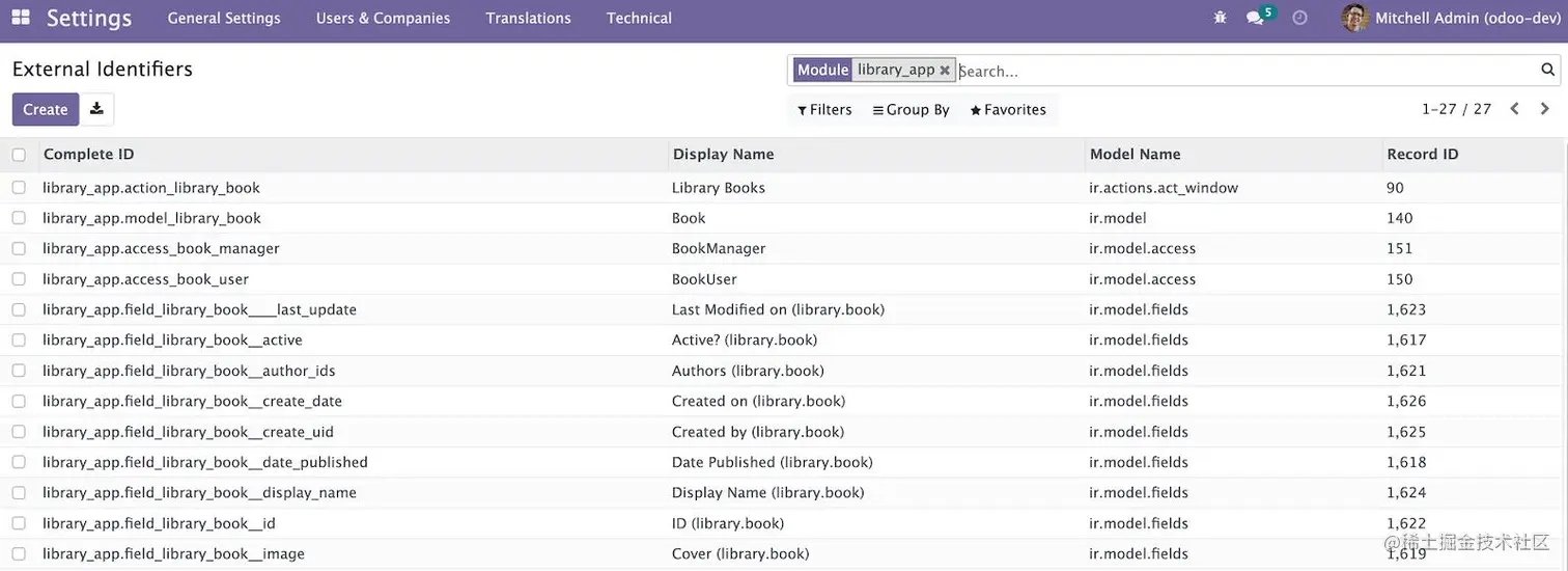 图5.1：由library_app生成的外部标识符