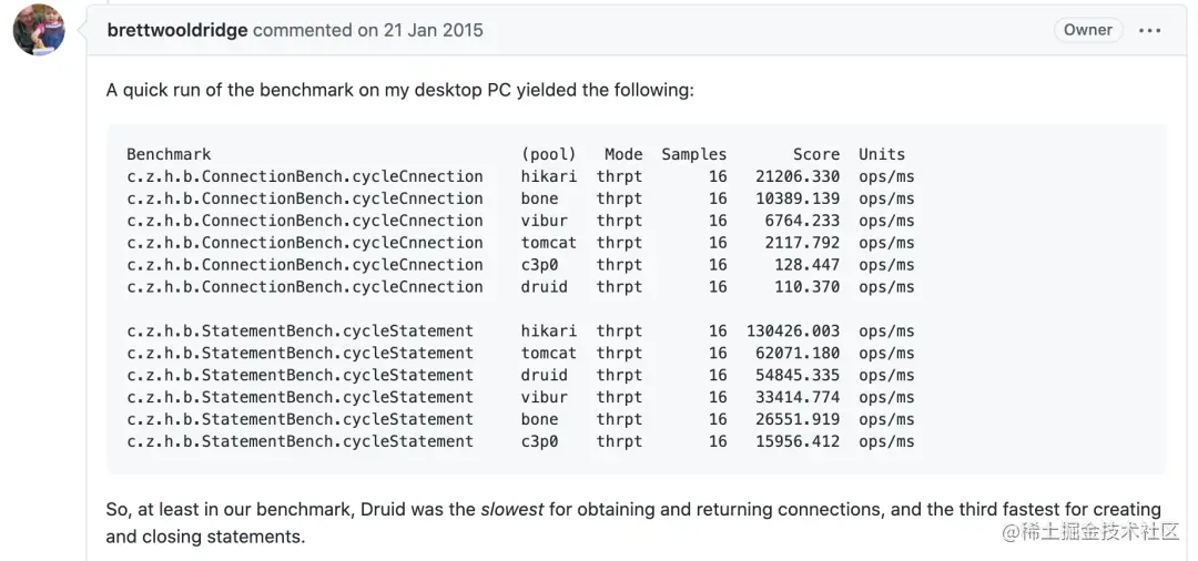 数据库连接池选型 Druid vs HikariCPspringboot 现在官方默认的数据库连接池是 HikariCP - 掘金