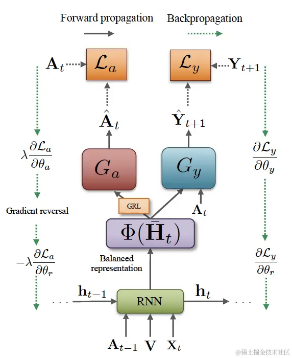 图5 训练时的前向、反向传播