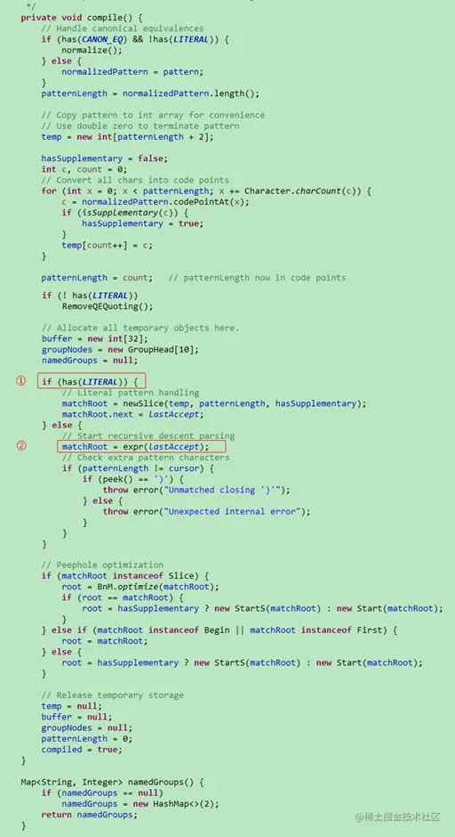 Pattern.compile()函数