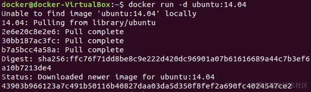 图 7.12：docker run 命令的输出