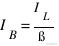 I_B=I_L/ß