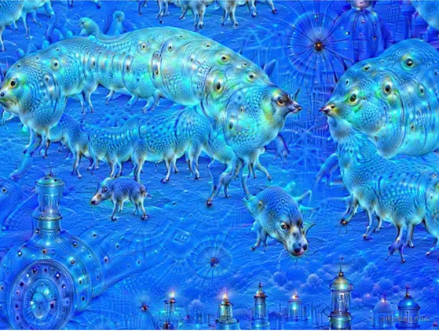 DeepDream 输出图像示例