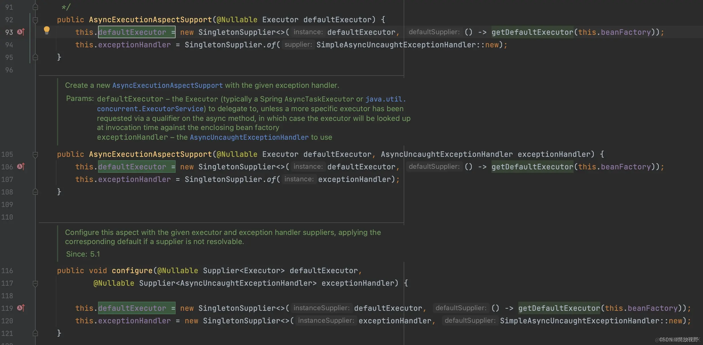 AsyncExecutionAspectSupport()