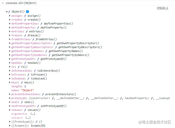 console.dir(Object)