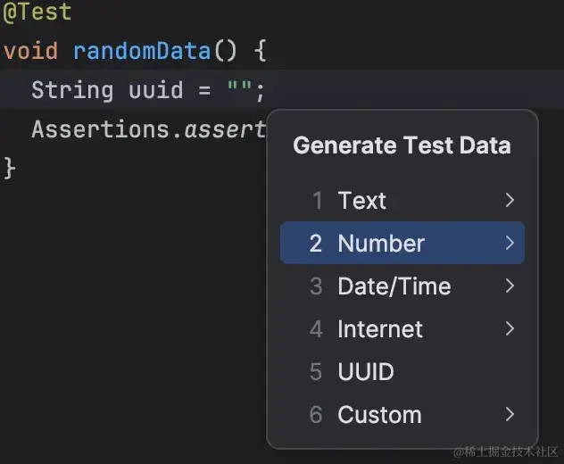 使用Test Data插件进行上下文操作