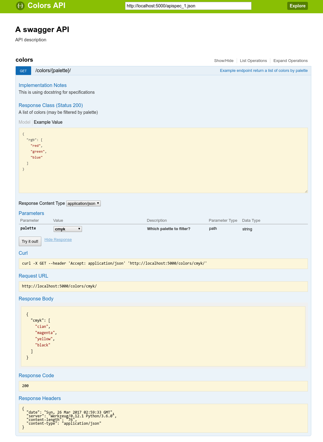 自动生成 API 文档 Flask 项目实现