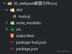 打包后的项目目录结构