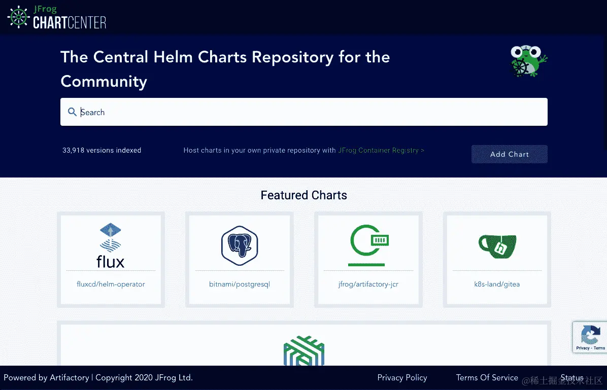 图 9.4 – ChartCenter UI