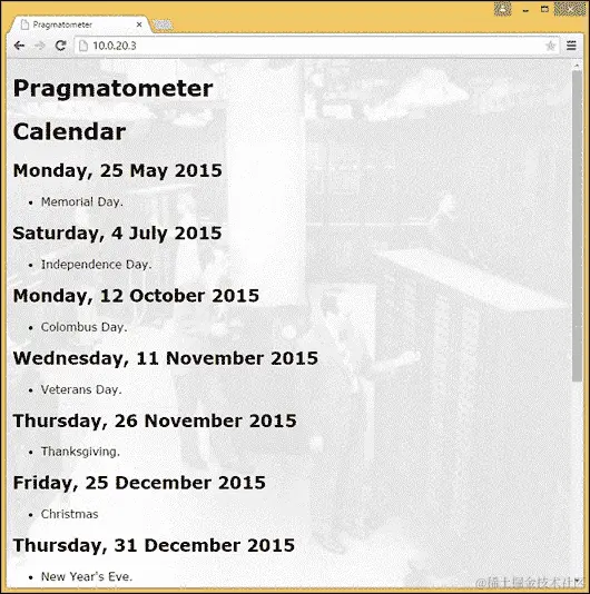 启发这个日历的节日