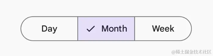 segmented button