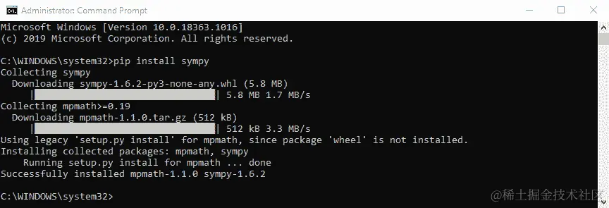图 12.1 – 安装 Python 库