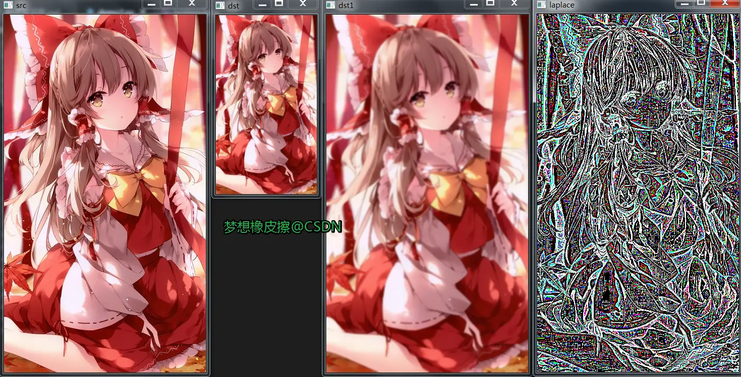 Python OpenCV 之图像金字塔，高斯金字塔与拉普拉斯金字塔