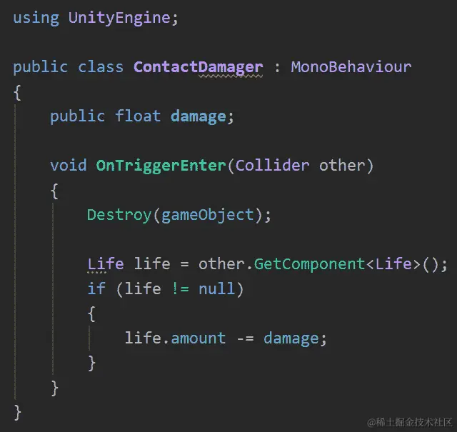 图 15.18 - 减少碰撞对象的生命