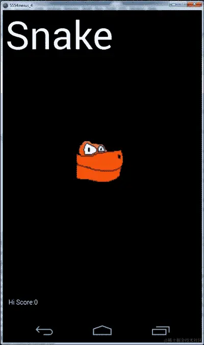 实现贪吃蛇主屏幕