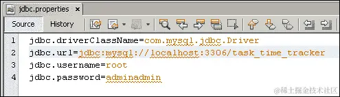 jdbc.properties 文件