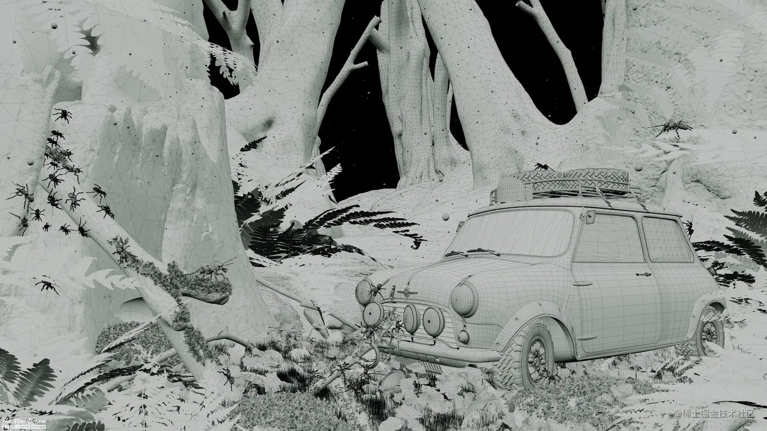 The Mini Dream建模制作过程-Renderbus瑞云渲染