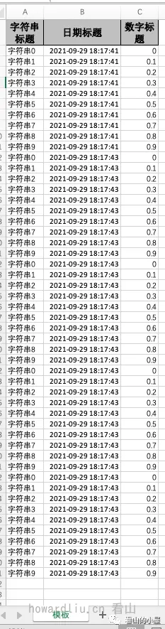 向同一个excel同一个sheet中多次写入