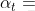 \alpha_t