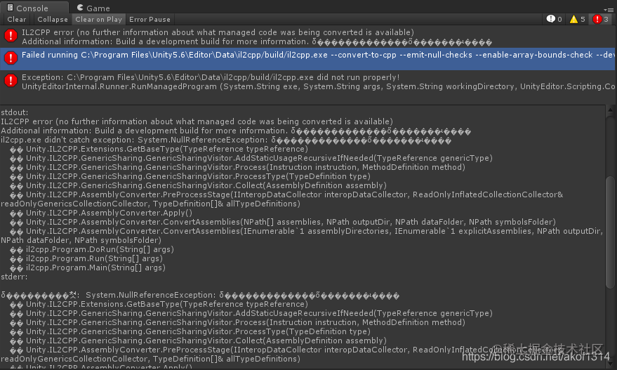 Unity Android IL2CPP 编译报错的一种可能原因 - 掘金