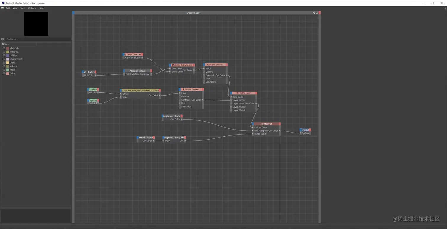 墙材质的RS Shader Graph
