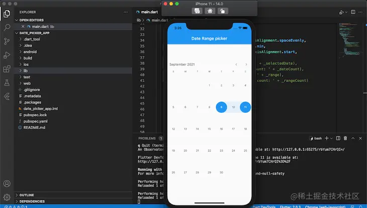 Syncfusion Flutter Datepicker New App