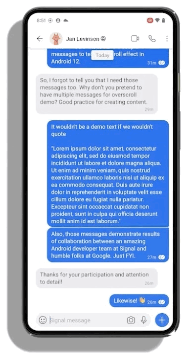 △ Signal 修复过度滚动问题后的效果