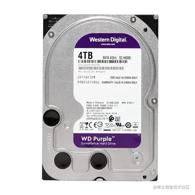 个人在用的 西部数据 4T 监控盘
