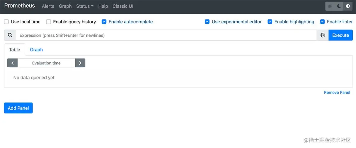 Prometheus 默认 UI