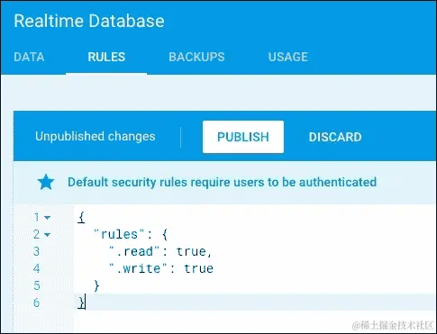 向 Firebase 应用程序数据库添加第一个条目