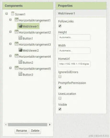 使用 APP Inventor 与 Arduino 以太网盾通信