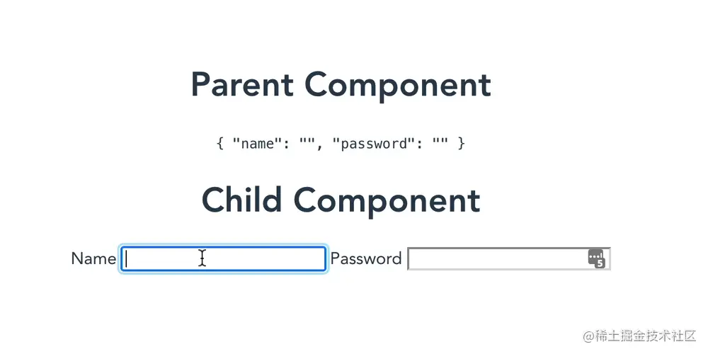 gif of object in child not affecting object in parent as it should be