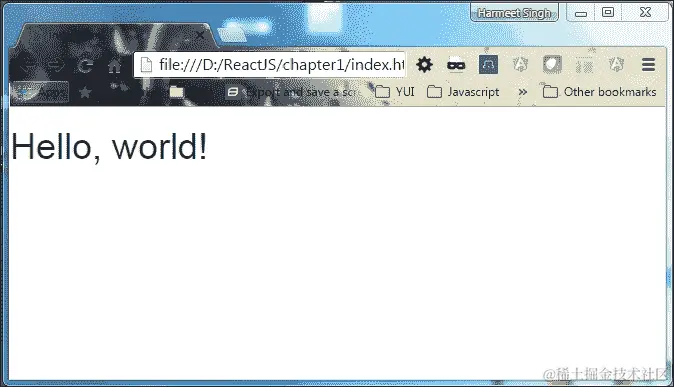 使用 React