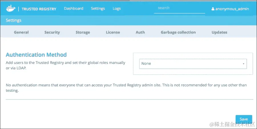 保护 Docker Trusted Registry