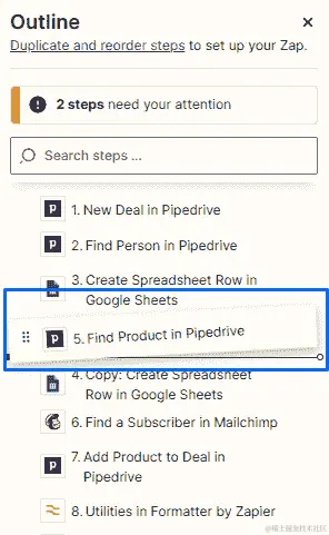 图 6.16 – 经典编辑器中大纲部分重新排序步骤的概述