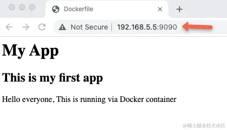 通过运行 docker 容器来验证 nginx docker 镜像。