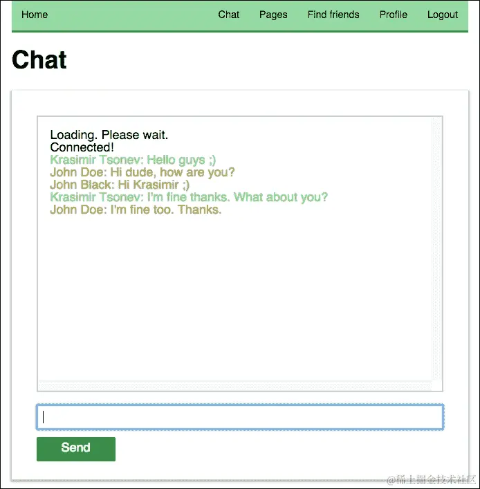自定义聊天输出