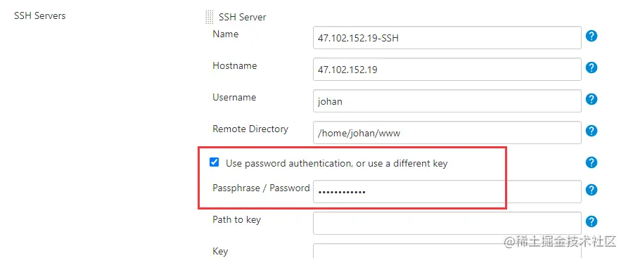 docker_jenkins设置服务器上的ssh