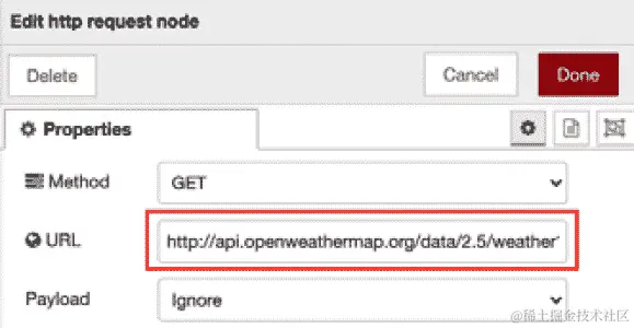 图 7.9 - 使用您的参数设置 API 端点 URL