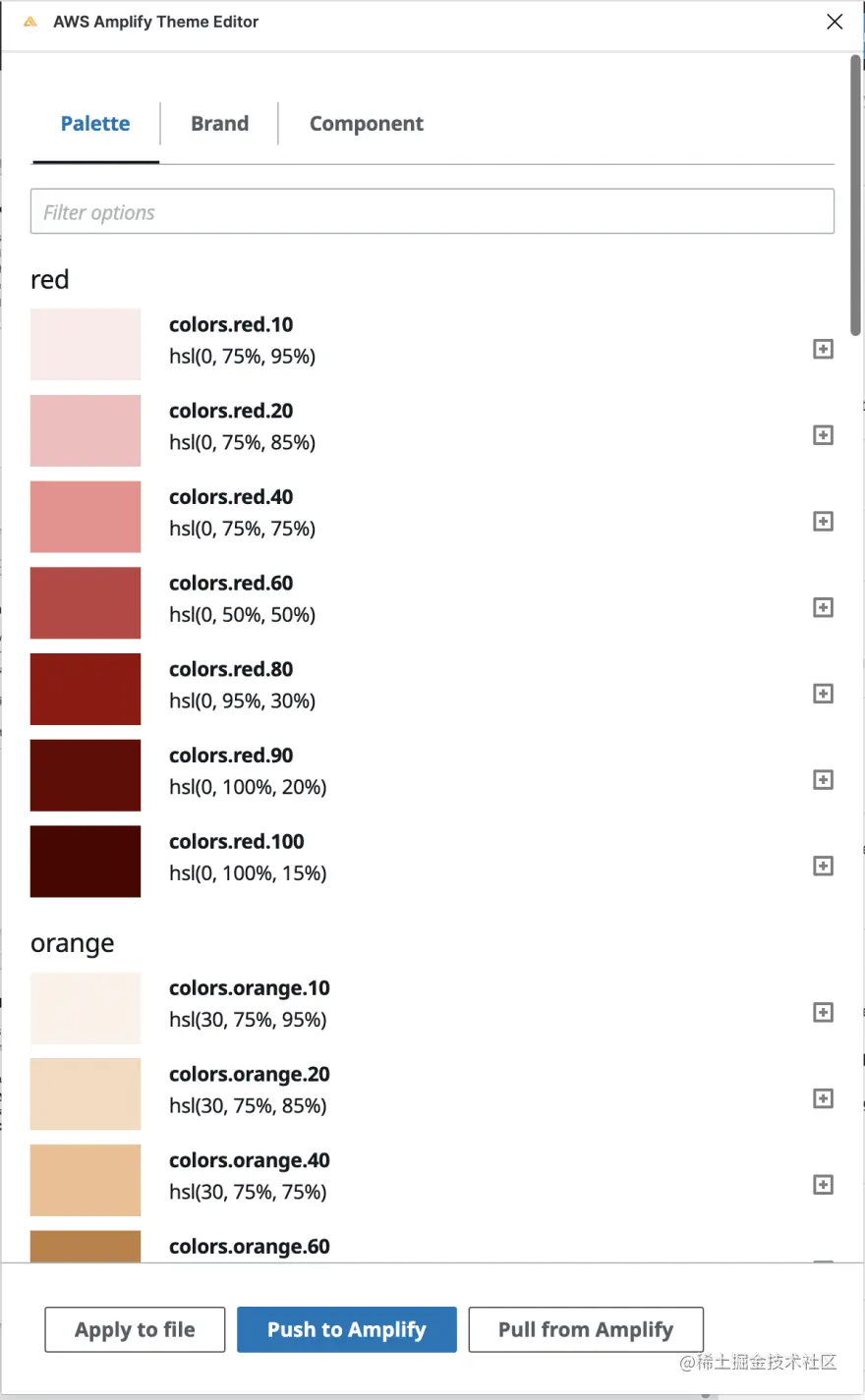 Amplify Studio Figma theming plugin