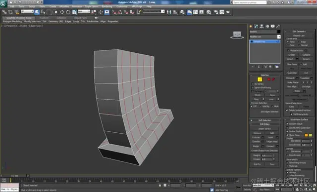 3D 工作室最大建模教程未来派螺栓枪