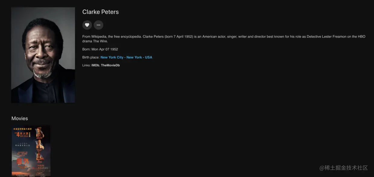 Clarke Peters的介绍