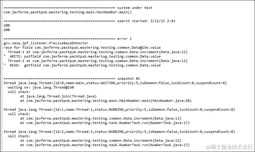 运行 Java Pathfinder