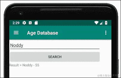 运行年龄数据库应用程序
