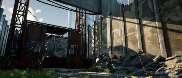 在UE4中创建一个废弃的建筑工地-Renderbus云渲染农场