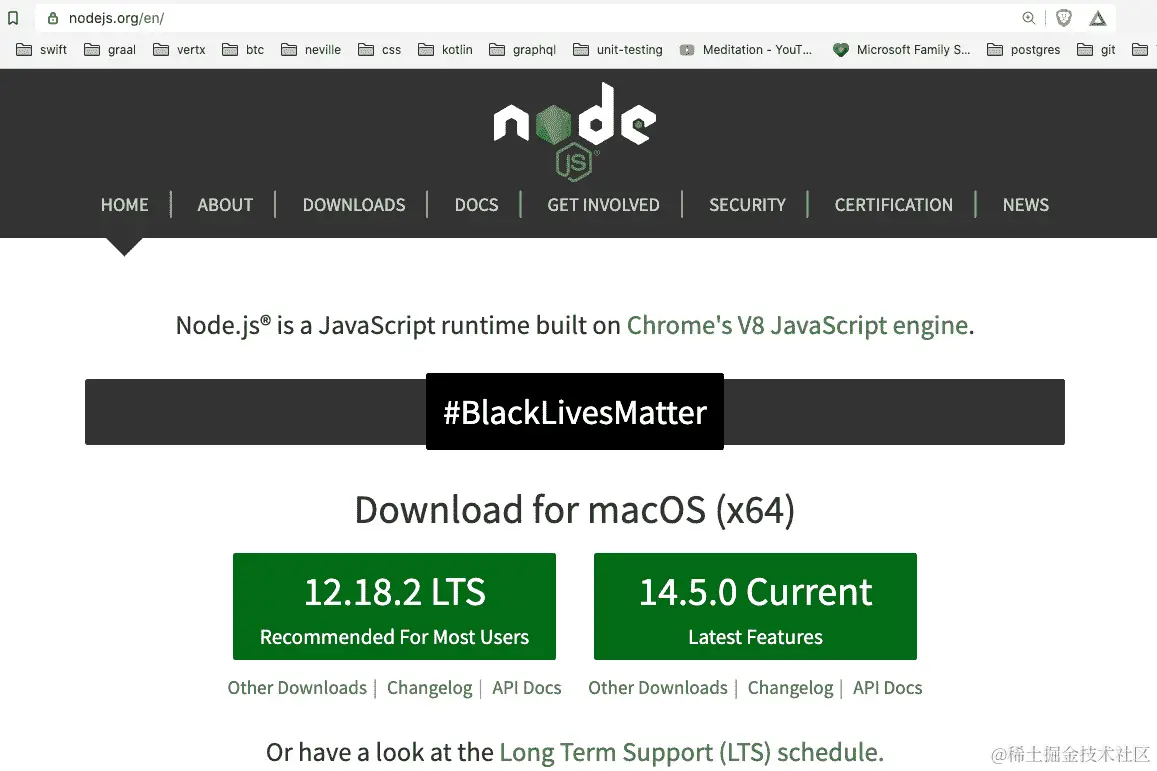 图 8.2 – Node 网站